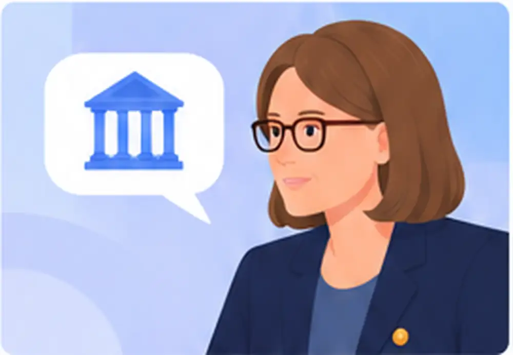 Illustrative studio participant image accompanying discussion about financial regulation and AI